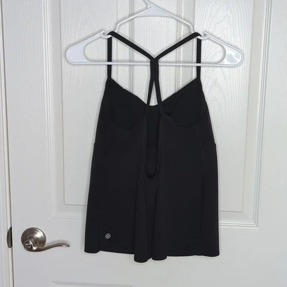 Athleta Vinyasa Support Top Black size Medium - Picture 2 of 7